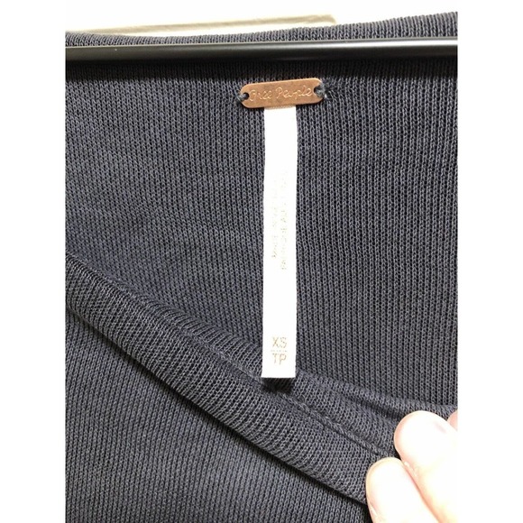 Free People XS Dress Stepping Out Neutral Tunic Shift Scoop Neck OB611688 - Picture 5 of 10